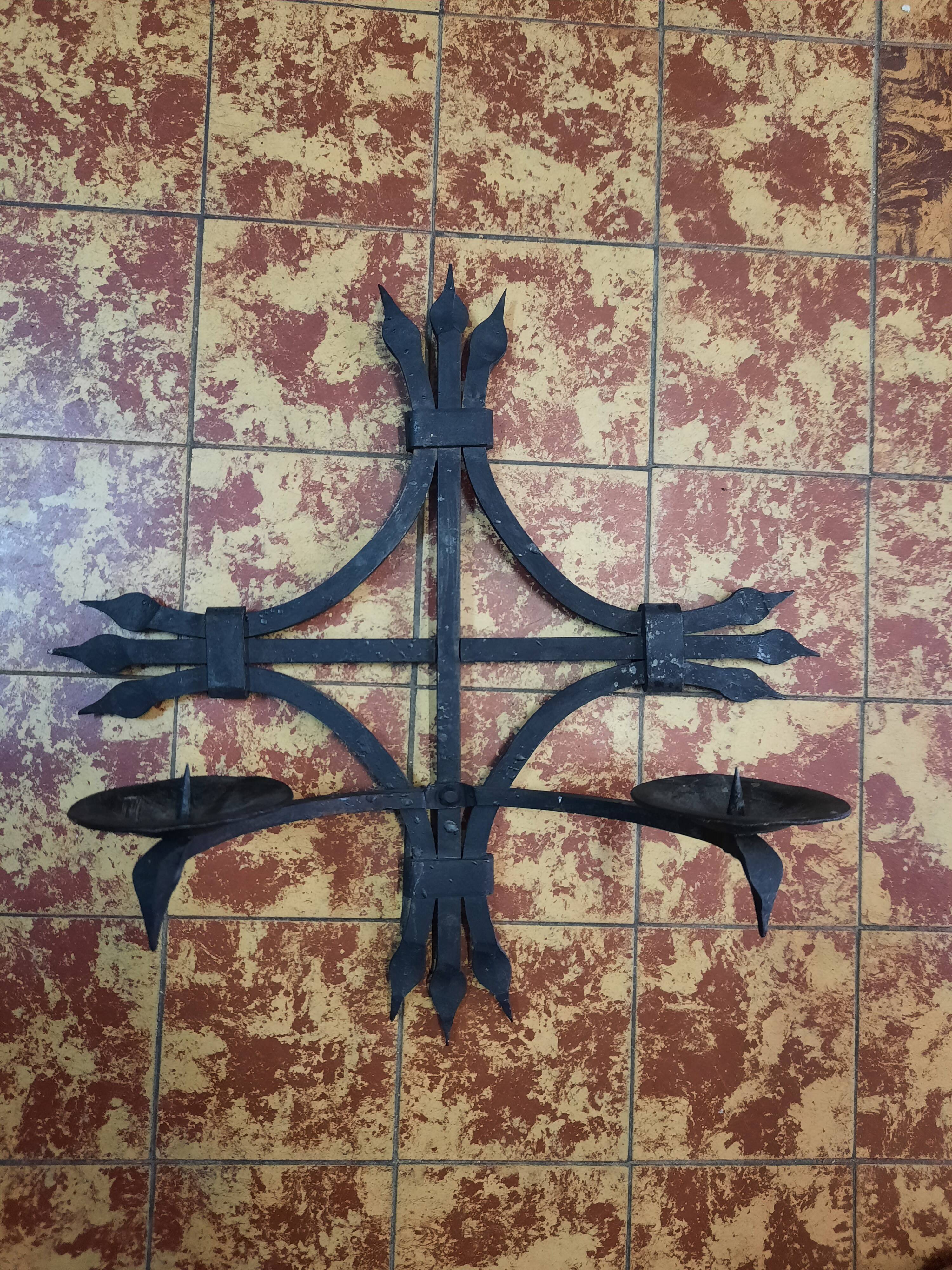 Wrought iron chandelier