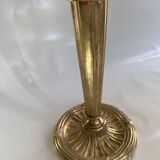 Lampe laiton, câble tissu 2M , abat-jour coton