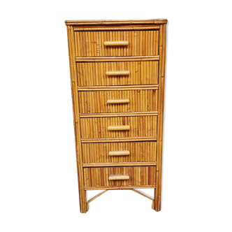 Rattan chiffonnier