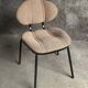 Beige brown fabric office chair, 1980s