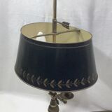 Lampe bouillotte empire à deux lumières