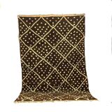 Traditional Berber rug dyed with walnut 240 x 150 cm