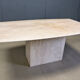 Vintage travertine dining table, 1970s