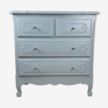 Blue chest of drawers provence