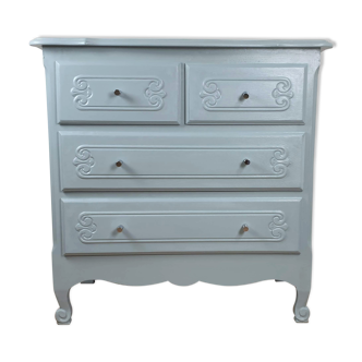 Blue chest of drawers provence