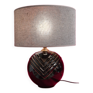 Lampe 70s boule ceram