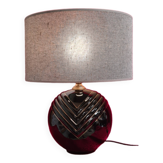 70s ceramic ball lamp with edging h42x35 elec ok check