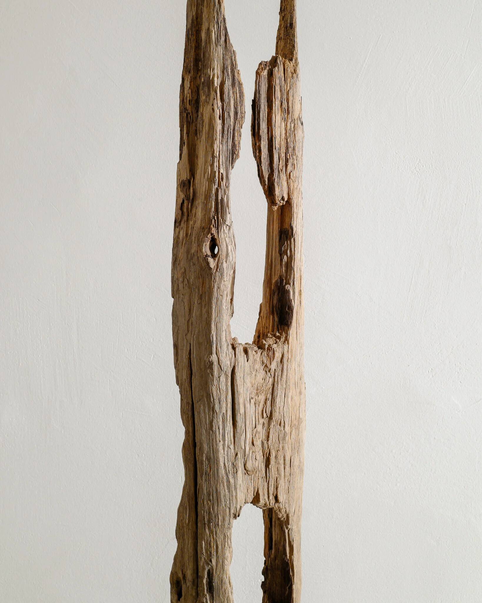 Vintage Sculptural Wooden Totem Floor Sculpture