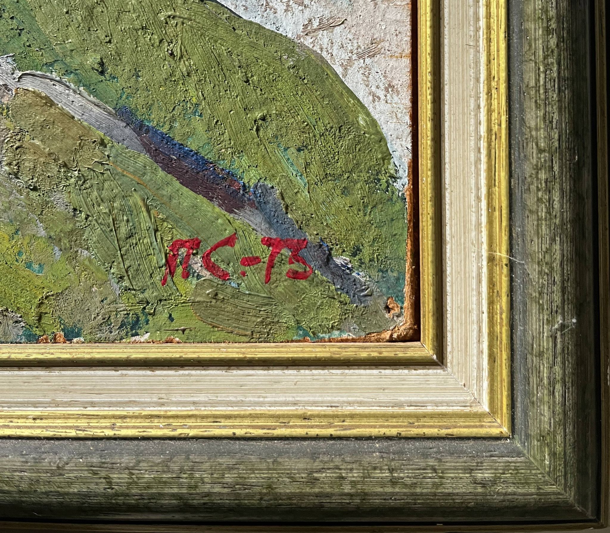 HSP painting "Landscape near Moscow" ec. Russian Pietr Syssoiev (1929 - 2001)