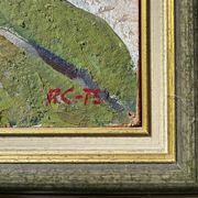 HSP painting "Landscape near Moscow" ec. Russian Pietr Syssoiev (1929 - 2001)