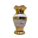 Brass With Mother Of Pearl Vase From The 70s