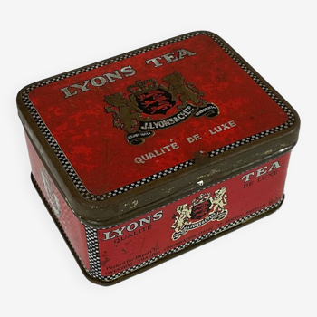 Old lyons tea metal box