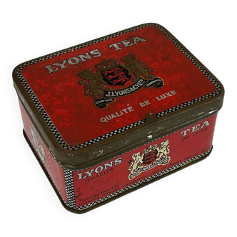 Old lyons tea metal box