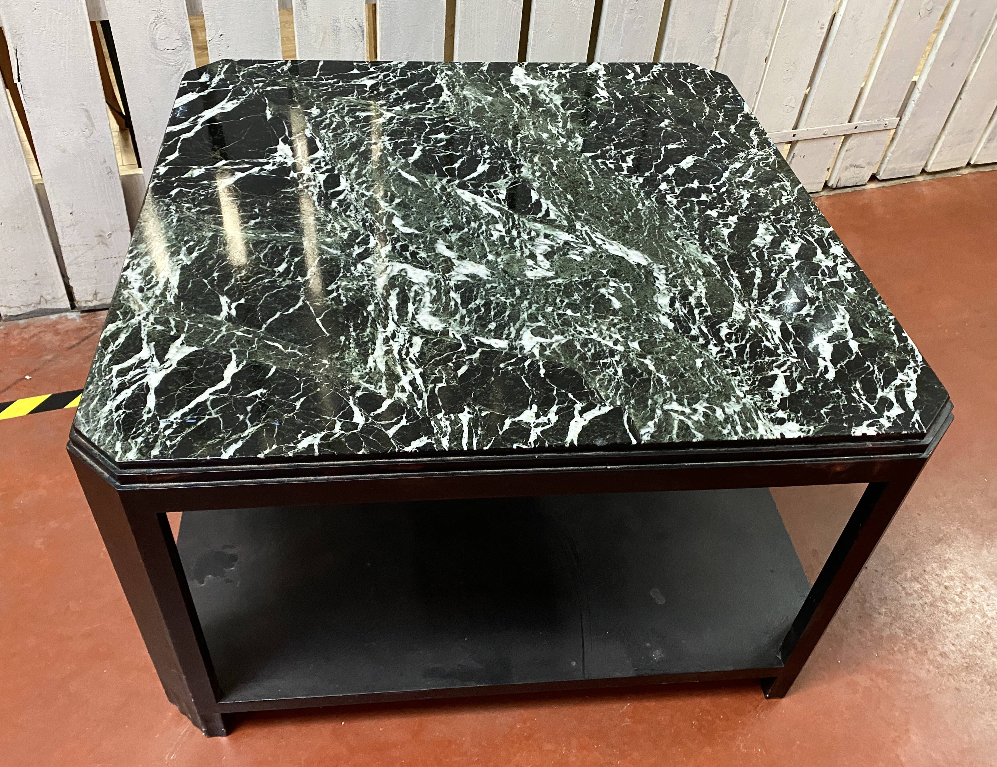 art deco marble coffee table