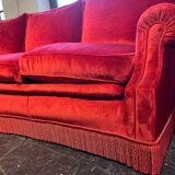 1970s velvet sofa