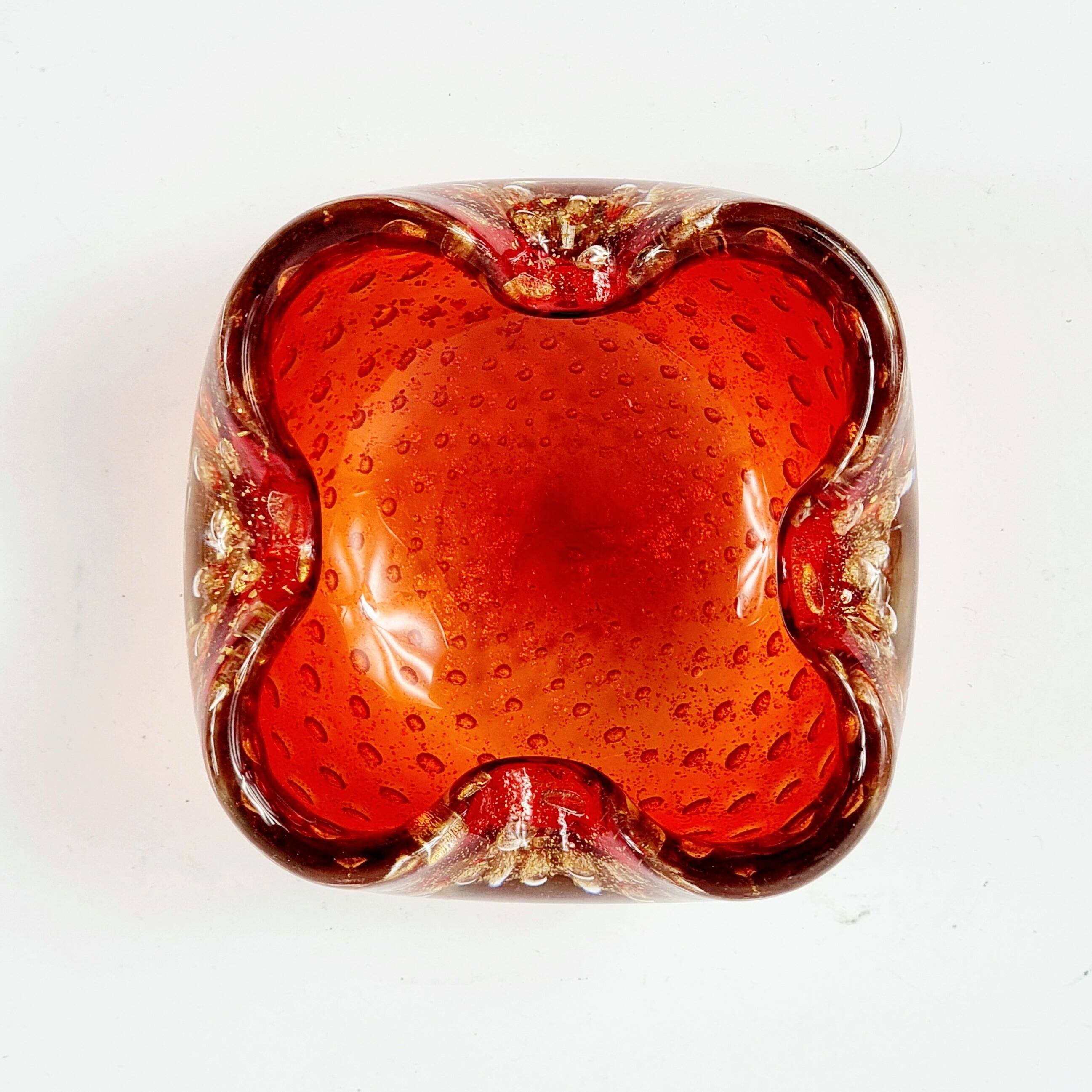 Mid Century Murano Glass Catchall/Ashtray - Barovier & Toso, Italy, 1960s