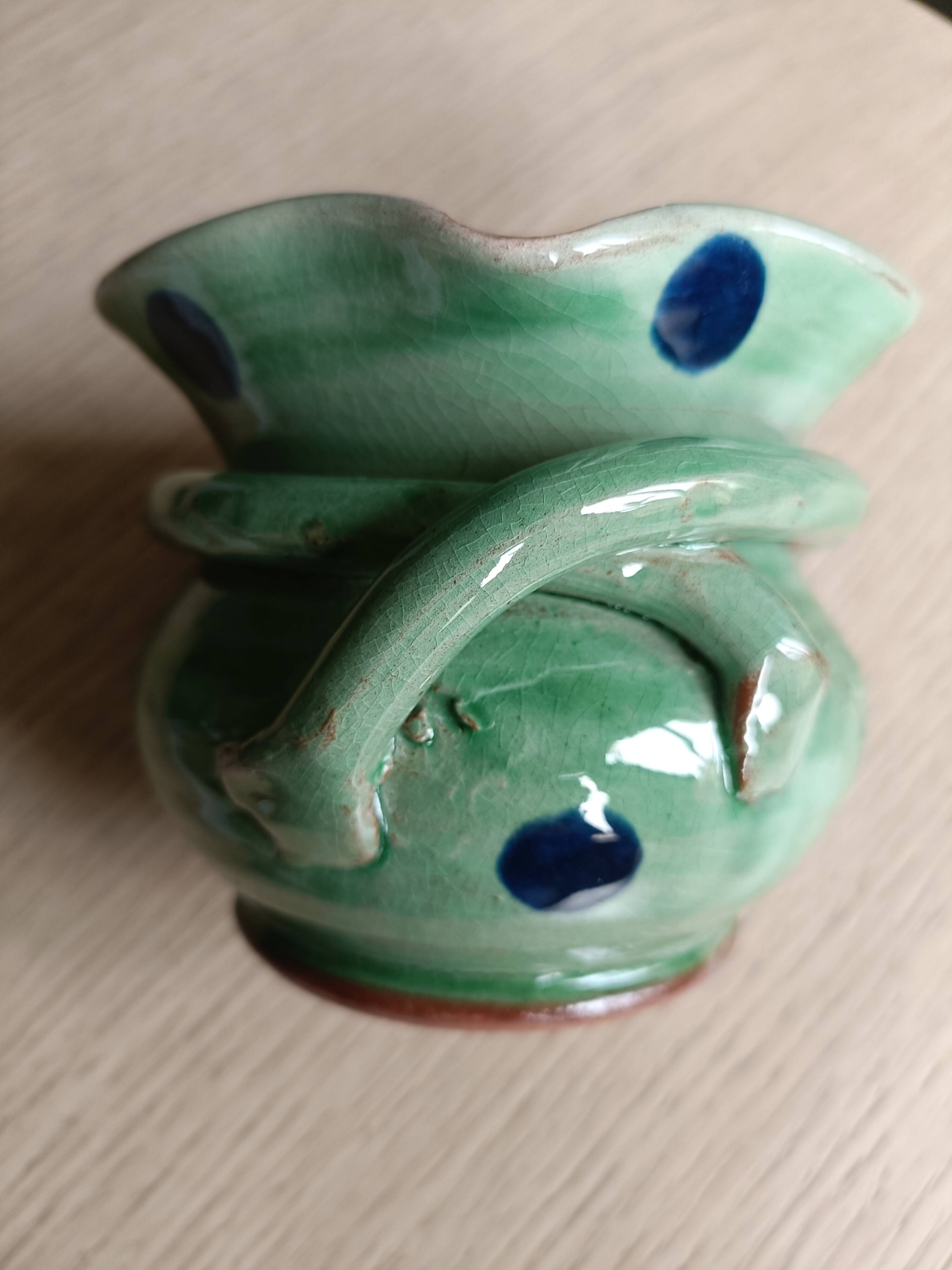 Aulps pottery trinket tray, Haute-Savoie