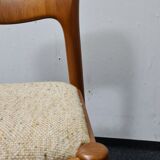 A set of six vintage Danish design dinning chairs by Niels Koefoed