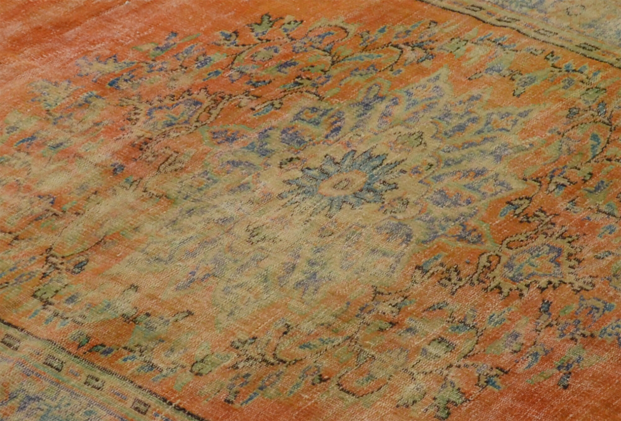 Anatolian handmade vintage rug 269 cm x 180 cm