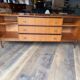 Vintage Greaves & Thomas brown teak enfilade, Mid-Century design from the 1960s.
