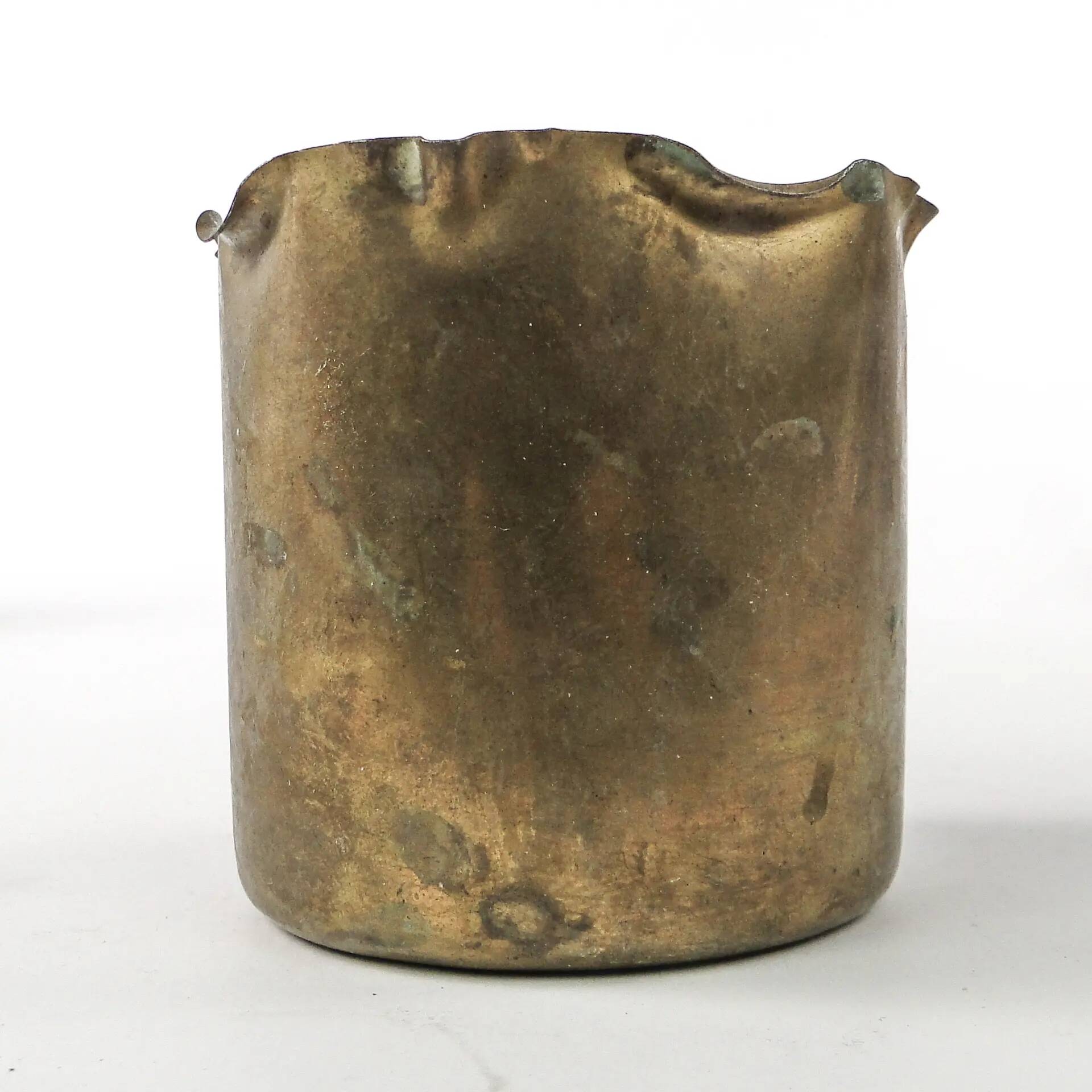 Cigar container, Art Nouveau, brass, Germany, early 20th century