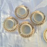 Tasses porcelaine opaque Gien début Xxieme