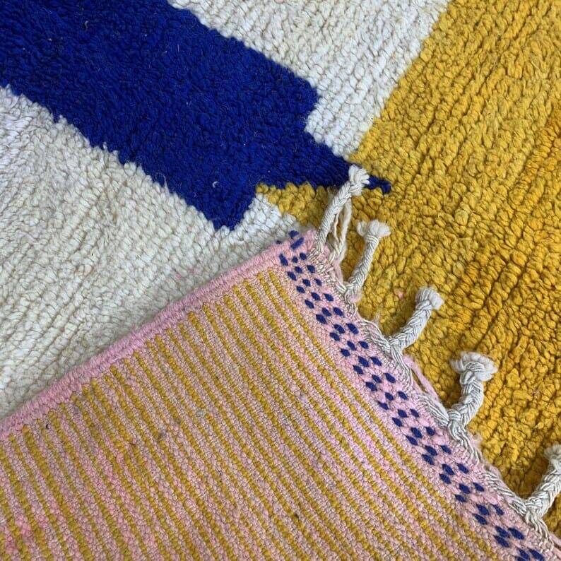 Handmade traditional Berber rug size 100 x 200 cm