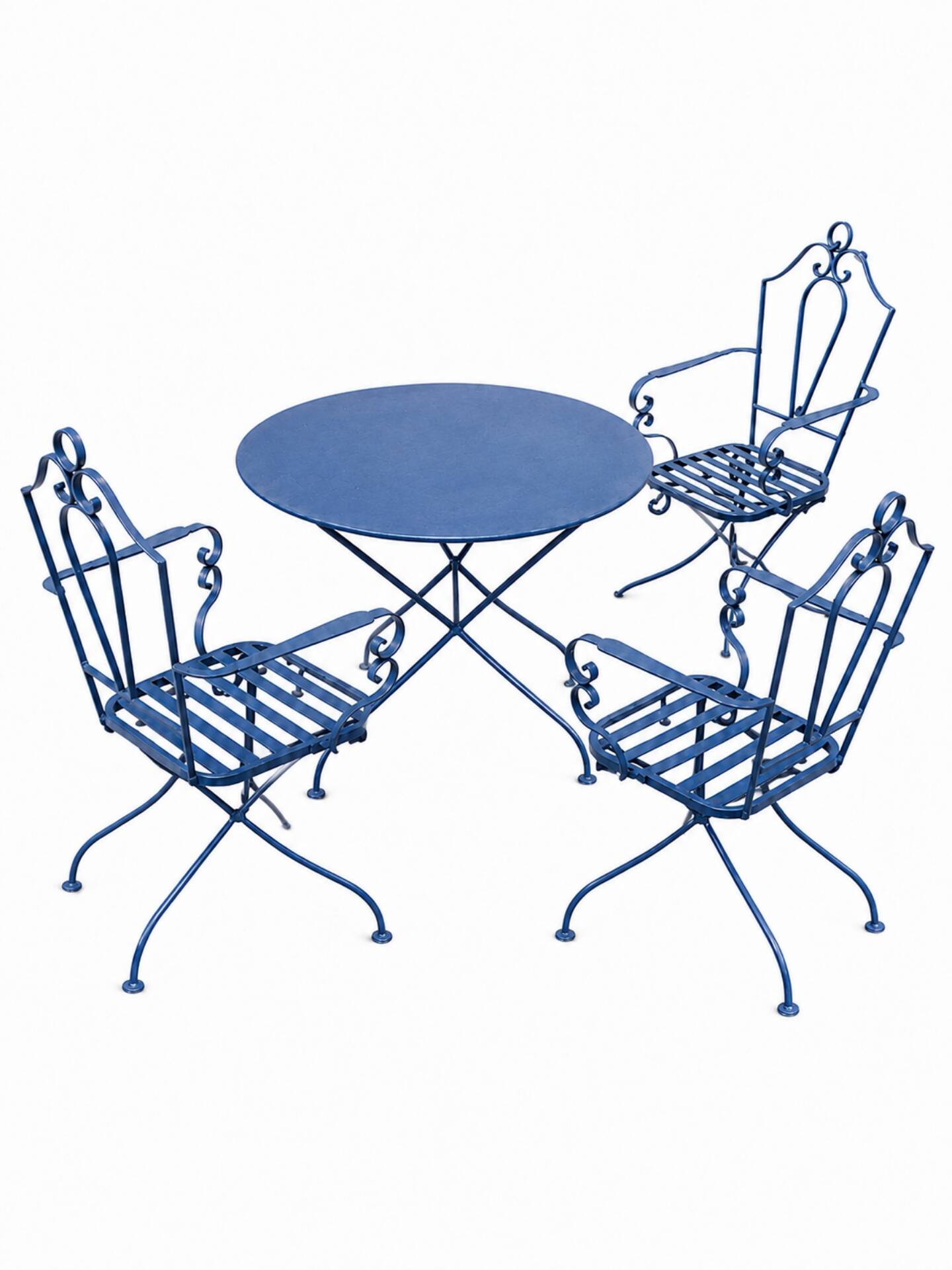 Antique wrought iron garden furniture (table and chairs)