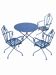 Antique wrought iron garden furniture (table and chairs)