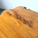 "Free-form" coffee table in solid elm.