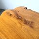 "Free-form" coffee table in solid elm.