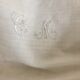 Winegrower's tablecloth, embroidered bedding and monogram
