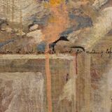 Andrea Spinelli, Italian Abstract Urban Expressionist, 20th Century, Acrylic & Canvas