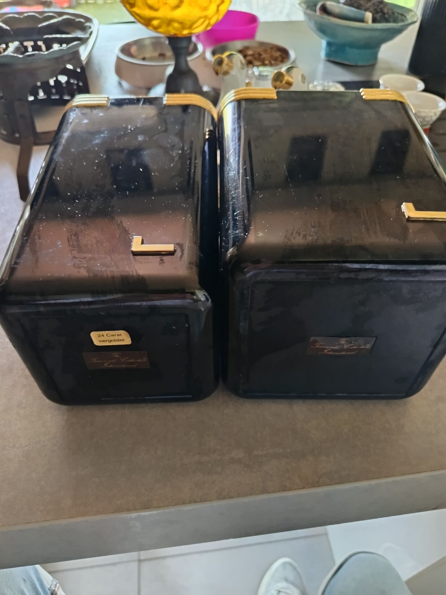 Vintage Bar Set LANCEL Paris – Ice Bucket & Bottle Holder