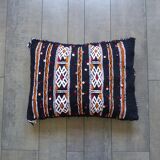 Kilim cushion moroccan black