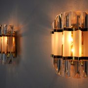 Pair of venini wall lamps, Glass, Italy, 1970