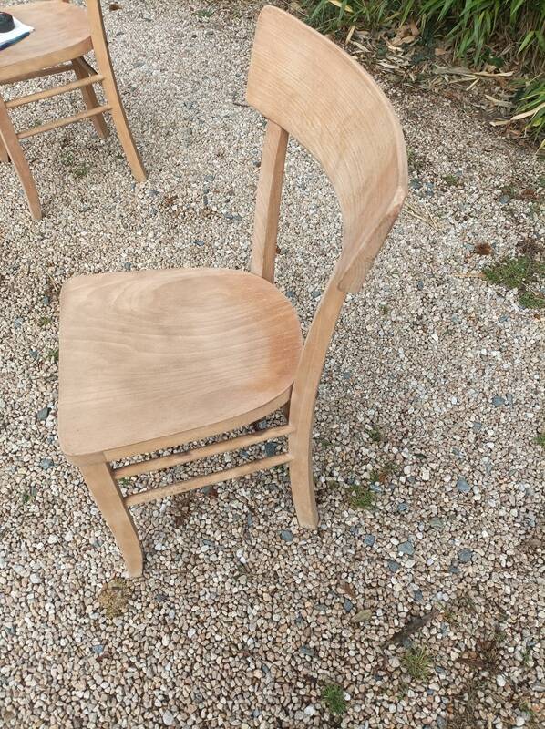 Luterma style solid wood bistro chair air-gummed