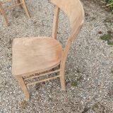 Luterma style solid wood bistro chair air-gummed