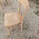 Luterma style solid wood bistro chair air-gummed