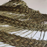 Doum pendant light in natural esparto