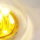Large clear bubble glass flush mount light by Glashutte Limburg