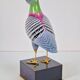 Italian Hand Painted Porcelain Pigeon by Giulia Mangani, 1970s