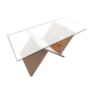 Table basse design en hêtre massif