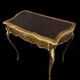 Bureau galbé style Louis XV en marqueterie