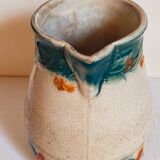 Antique dragonfly slip pitcher
