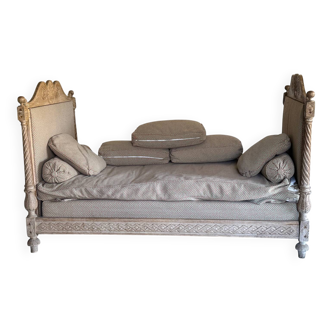 Upholstered Louis XVI bed