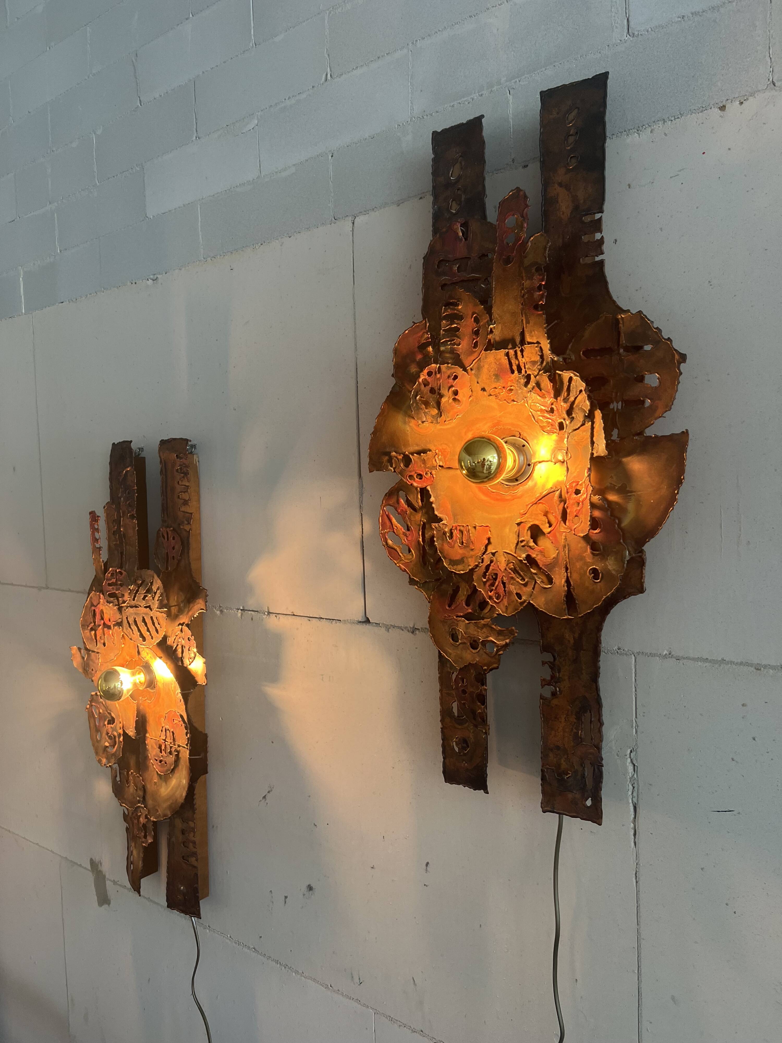 Raw expressive wall sconces by Francesco Pasinato