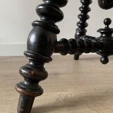 Antique Vintage Wooden Napoleon III Piano Stool
