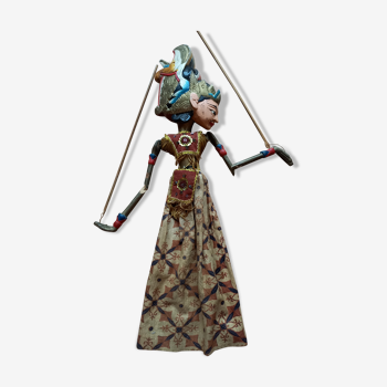 Indonesian puppet Java Wayang golek vintage