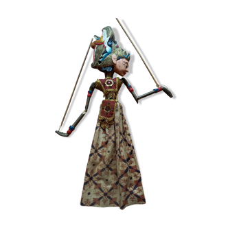 Indonesian puppet Java Wayang golek vintage